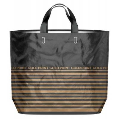 Пакет (50*40) Золотой принт (1шт) 160мкм Эко петл