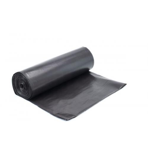 Пакет для мусора 120 л 70*110 см 10 шт 60 мкм Ромашка Броня ПВД Двухслойные черные