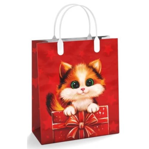 Пакет из мягкого пластика 150 мкм 24х26 см Котенок