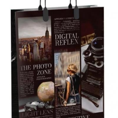 Пакет из мягкого пластика 150 мкм 30х40 см Репортаж