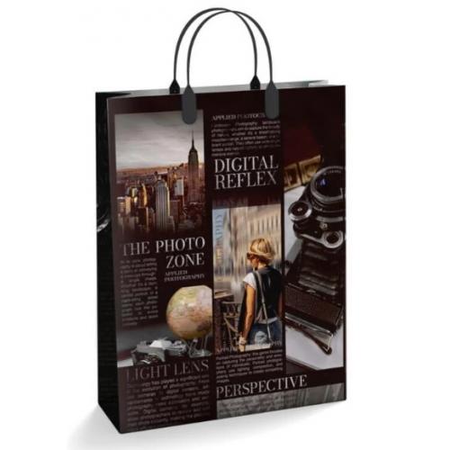 Пакет из мягкого пластика 150 мкм 30х40 см Репортаж