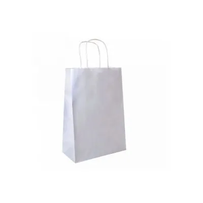 Пакет крафт с крученой ручкой 70 г/м2 26х14х35 см Белый 10 шт 900438