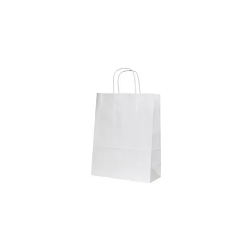 Пакет крафт с крученой ручкой 80 г/м2 22х12х25 см Белый 10 шт 900434