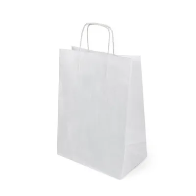 Пакет крафт с крученой ручкой 80 г/м2 24х14х28 см Белый 10 шт 900456