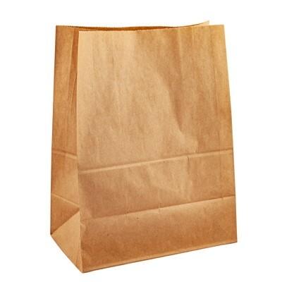 Пакет крафт с прямоугольным дном 16х9.5х32 см 50 шт 90202