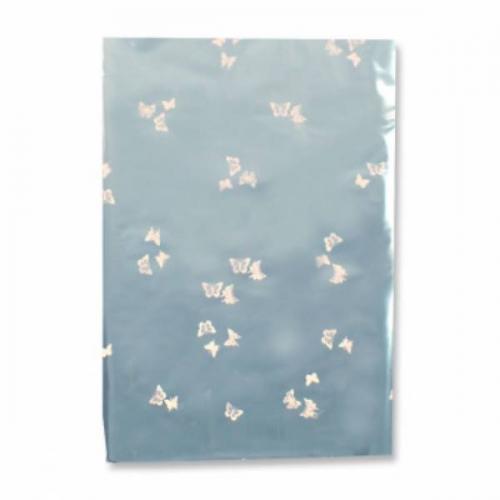 Пакет подарочный фольга металл с цветным рисунком 50*70 см 'Березка' 50 шт/уп