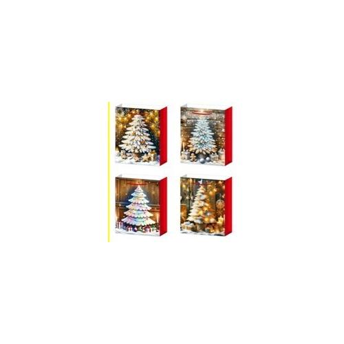 Пакет подарочный новогодний бумажный 18х24х9 см 58664