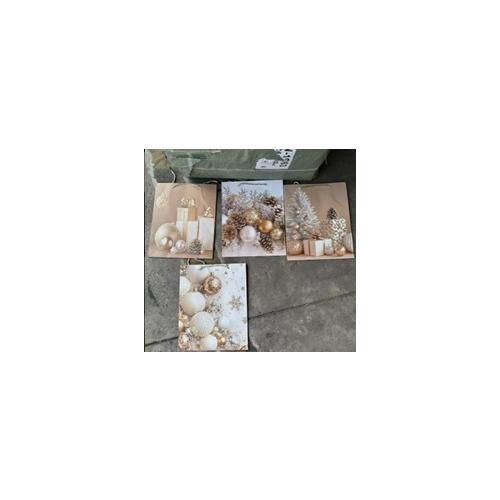 Пакет подарочный новогодний бумажный 26х32х10 см 58641