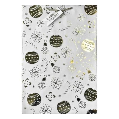 Пакет подарочный новогодний бумажный 36х54х30 см 58651