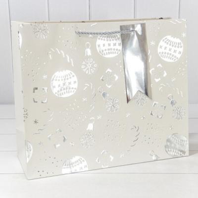 Пакет подарочный новогодний бумажный 39.5х33х15 см Новый год 441625