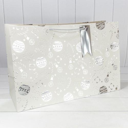 Пакет подарочный новогодний бумажный 64х42х20 см Новый год 441626