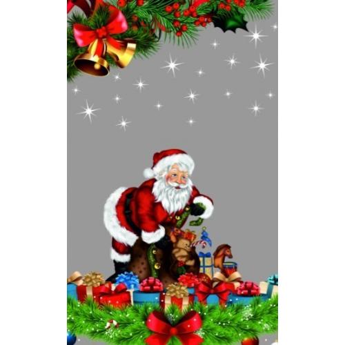 Пакет подарочный новогодний металлизированный 20*35 см Подарки 100 шт 905641