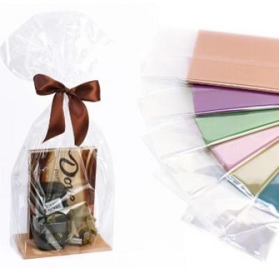 Пакет подарочный прозрачный с жестким дном 22*14*63 см Ассорти 12 шт/уп 154658 ЦЕНА ЗА УПАКОВКУ