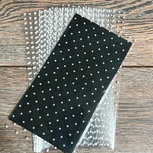 Пакет полипропиленовый прозрачный 15*20 см с рисунком 'Горох' 100 шт/уп 536126