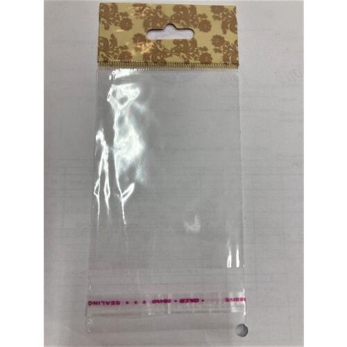 Пакет полипропиленовый прозрачный с клеевым клапаном еврослот 7*13.5+2.5 см 30 мкм 100 шт/уп