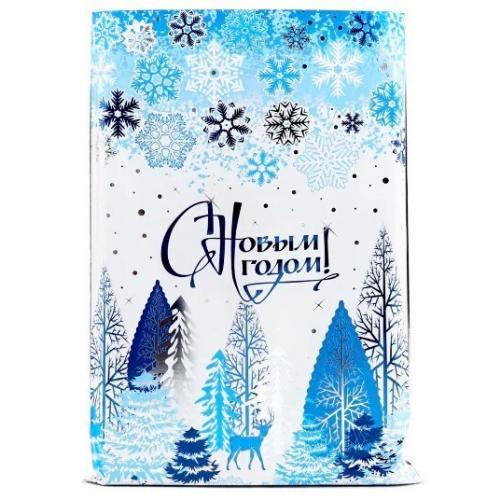 Пакет полипропиленовый с клеевым клапаном 25*32+5 'Зимний лес' 50 шт