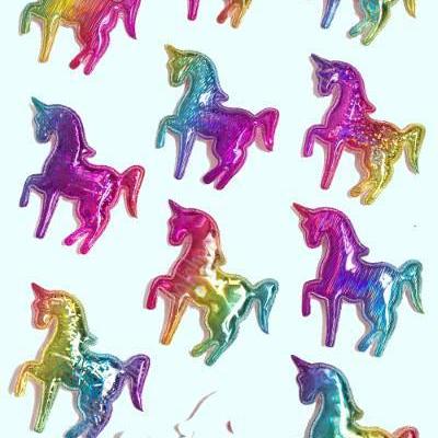 Патч голография Единорог 6*6.5 см ассорти 171492