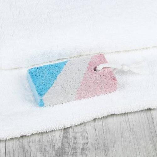 Пемза для педикюра 9.5*4.5*1.5 см Радужная полоса 57650