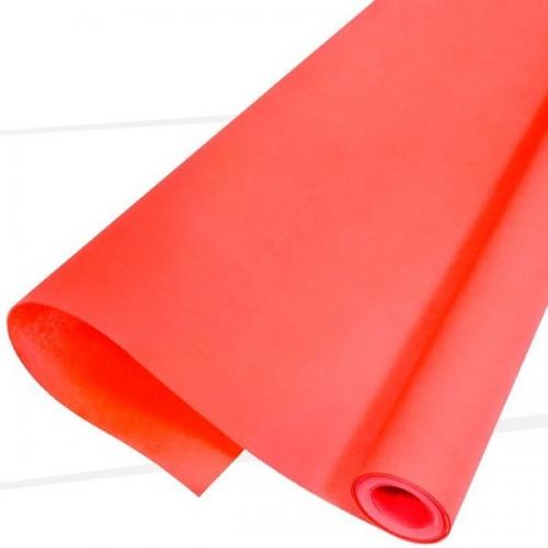 Пергамент флористический Красный 50 см*10 м Двусторонний 53065к