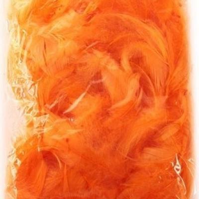 Перья цветные 9 см П 12 г Оранжевый