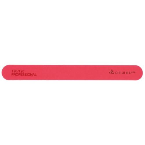 Пилка для ногтей 9101708 NEON прямая розовая 120/120 18 см