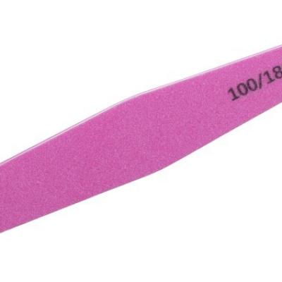 Пилочка-баф для ногтей WS-1121 Weisen розовая, 100/180, 18 см