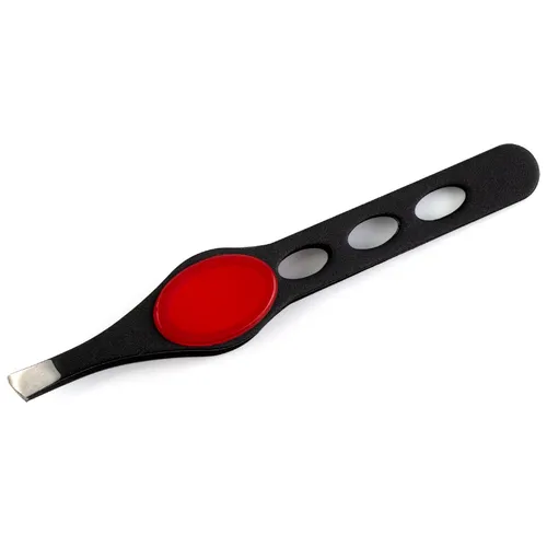 Пинцет RRK-1046Red Weisen скошенный 9.5 см Красный