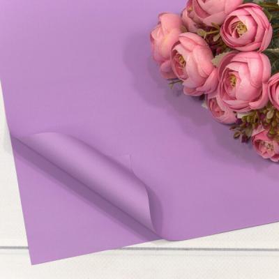 Пленка флористическая матовая в листах 60*60 см Корейская светло-фиолетовый 445704