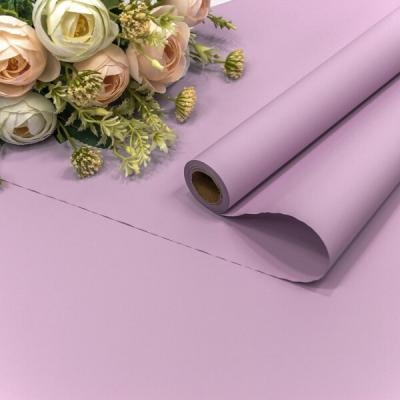 Пленка флористическая матовая в рулоне 58 см*10 м Корейская бледно-фиолетовый 441451