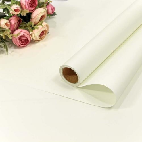Пленка флористическая матовая в рулоне 58 см*10 м Корейская белый 441519