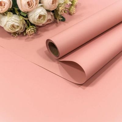 Пленка флористическая матовая в рулоне 58 см*10 м Корейская персиковый 442086