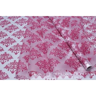 Пленка флористическая матовая в рулоне 60 см*10 м Нежность брусничный 62339бр