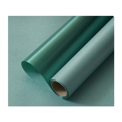 Пленка флористическая в рулоне 49 см*4.6 м Мерцание изумрудный 50273