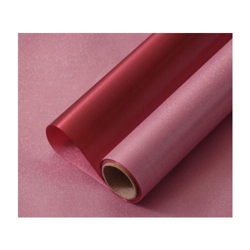 Пленка флористическая в рулоне 49 см*4.6 м Мерцание красный 50274