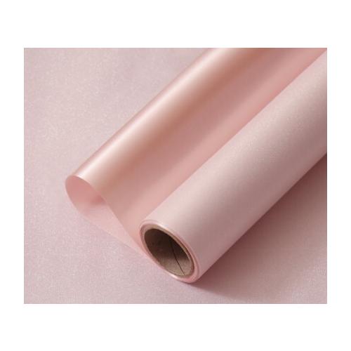 Пленка флористическая в рулоне 49 см*4.6 м Мерцание розовый пион 50276