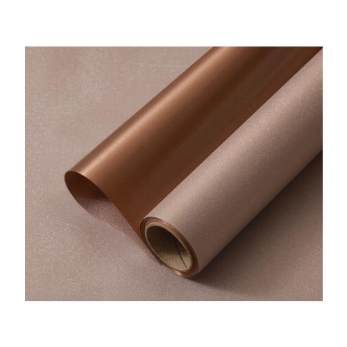Пленка флористическая в рулоне 49 см*4.6 м Мерцание шоколадный 50275