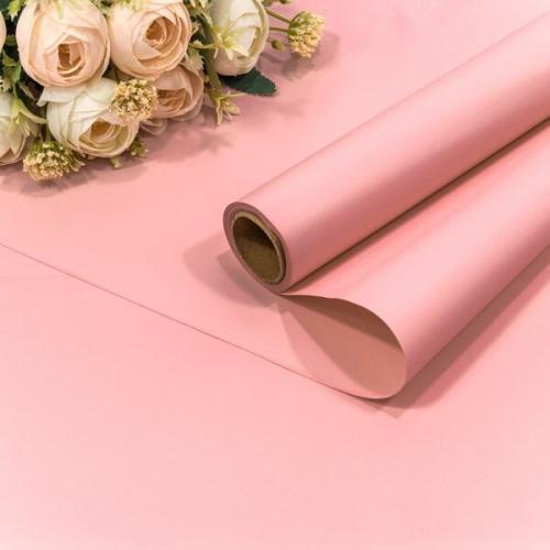Пленка флористическая в рулоне 58 см*10 м Корейская розовый 442085