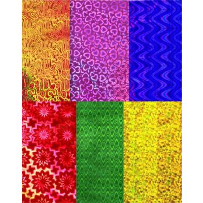 Пленка упаковочная голографическая в листах 70*100 см 50 шт/уп 51812