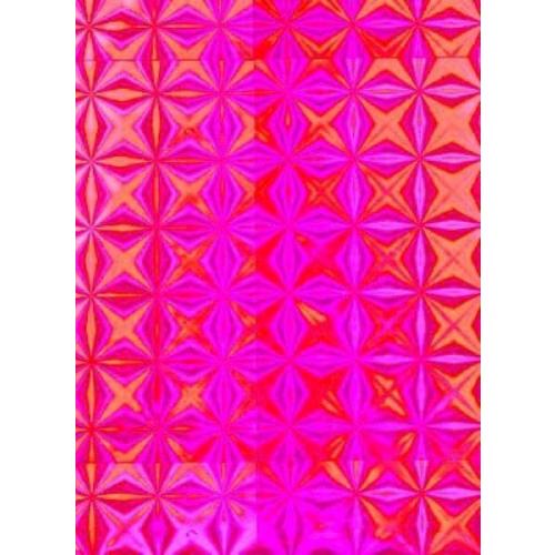 Пленка упаковочная голографическая в рулоне 70 см*20 м Красный 531521