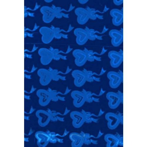 Пленка упаковочная голографическая в рулоне 70 см*20 м Синий 531522