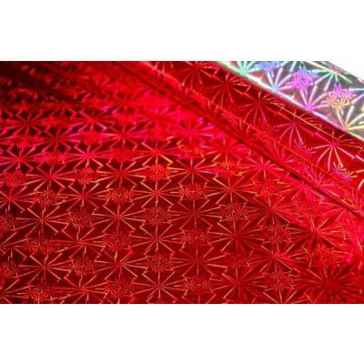 Пленка упаковочная голографическая в рулоне 70 см*8.1 м Красный 444704