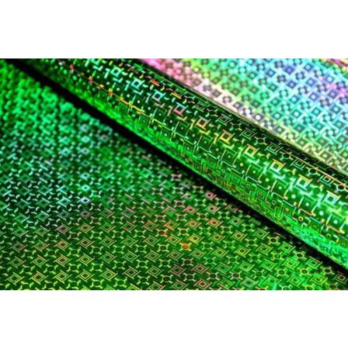 Пленка упаковочная голографическая в рулоне 70 см*8.1 м Зеленый 444706