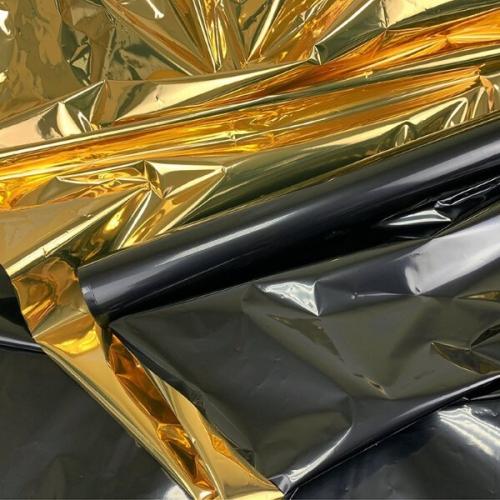 Пленка упаковочная полисилк в рулоне 1*20 м Черный/золото 539743