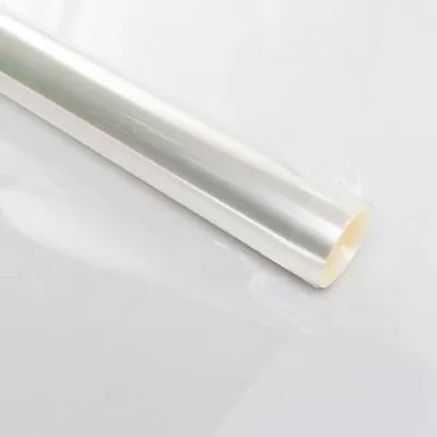 Пленка упаковочная прозрачная без рисунка для цветов и подарков в рулоне 60 см 1000 г