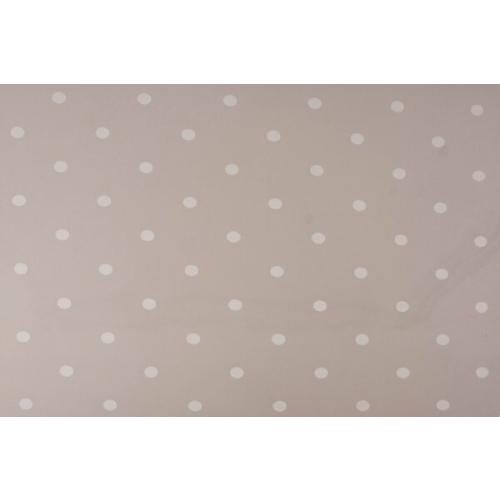 Пленка упаковочная прозрачная с рисунком для цветов и подарков в рулоне Горошины 70 см*8 м Белый