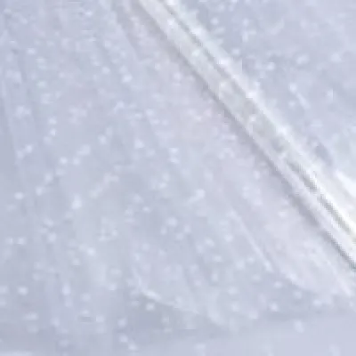 Пленка упаковочная прозрачная с рисунком для цветов и подарков в рулоне Точки 70 см*8 м