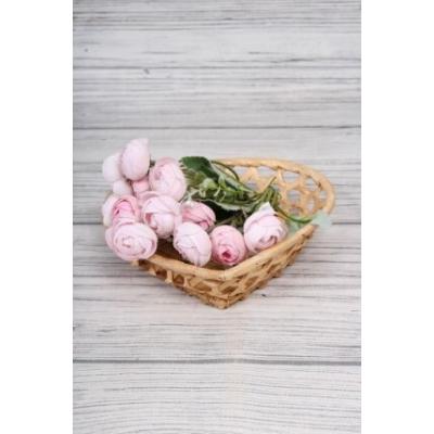 Плошка плетеная (бамбук) 18*18*4 см Сердце 566367