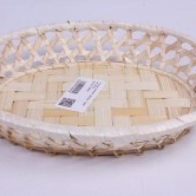 Плошка плетеная (бамбук) 23*19*5 см Овал 566009