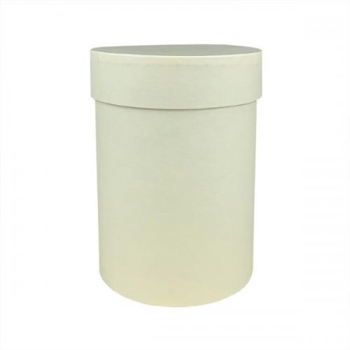 Подарочная коробка цилиндр 13.5*19 см Светло-желтый 532796