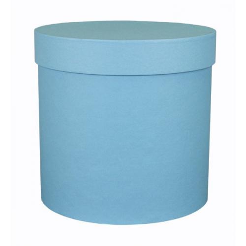 Подарочная коробка круглая 13.5*13.5 см Голубой 530892